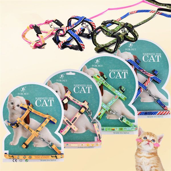 

pet cat lead leash halter harness kitten strap belt safety rope buckle chest strap traction harness belt cat t1i429