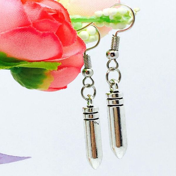 

2018 горячей антикварные серебряные пули шарм мотаться серьги европа сша популярные творческие девушки женщин ювелирные аксессуары подарок к, Silver