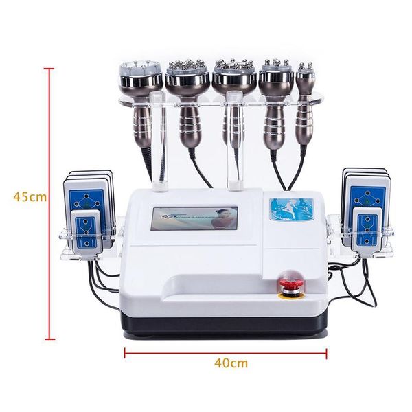 

6in1 body shaper slimming weight loss skin care machine ultrasonic cavitation tripolar rf vacuum wrinkle removal dhl fast ship