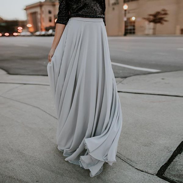 2019 2018 Women Elegant Floor Length Pleated Skirt Long Tulle Skirts Plus Size Maxi Skirts Women Clothing Jupe Femme Ws5131s S916 From Ruiqi02 25 87