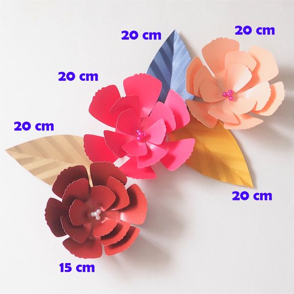 

diy artificial flowers fleurs artificielles backdrop giant paper flowers 3pcs paper leave 3pcs wedding party decorations hom decor glittered