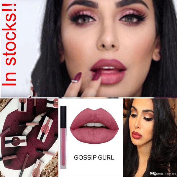 2018 Hotsale Huda Beauty Matte Liquid Lipstick Lip Gloss Make Up Waterproof Long Lasting Lipgloss Trophy Wife Icon Free Dhl Lipstick Beauty From
