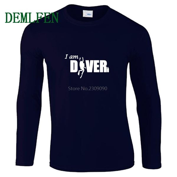 

new funny i am diver t shirt casual men cotton short sleeve t shirts hip hop tee harajuku streetwear, White;black