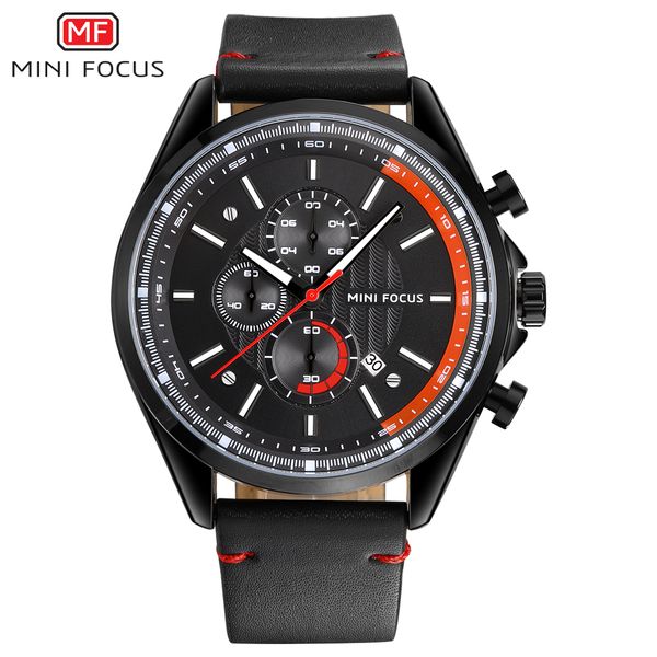 

2018 new watch men watches luminous big dial black leather strap wristwatch male clock reloj hombre, Slivery;brown