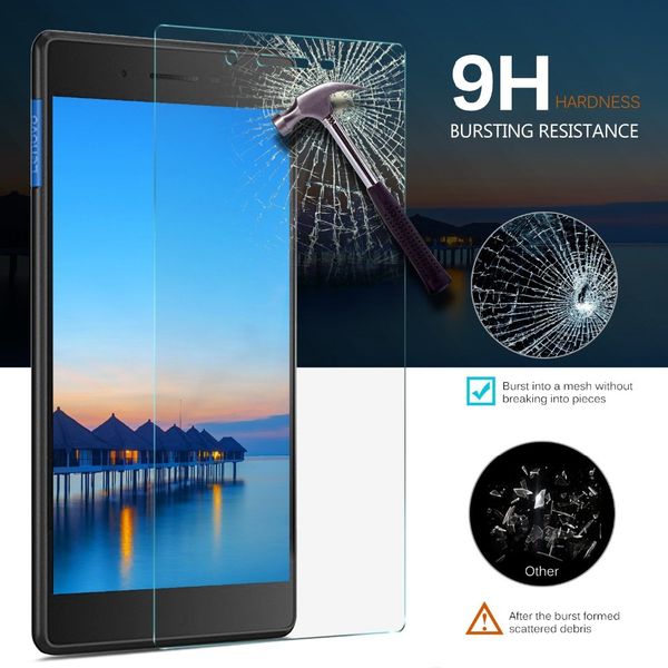 

9h screen tempered glass for 2017 lenovo tab 7 essential tb-7304f protector tb 7304f 7304 7304i 7304x 7.0 inch tablet film guard