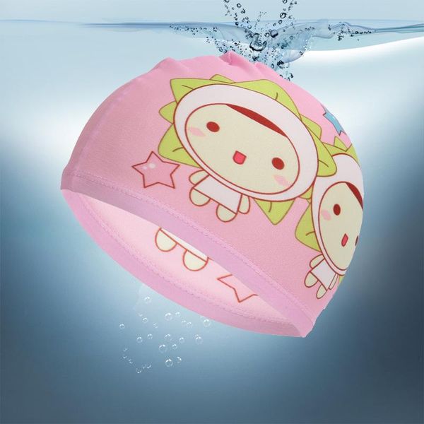 

cute cartoon children swimming cap fashionable comfortable and multicolored optional children's cloth hat factory wholesale m013