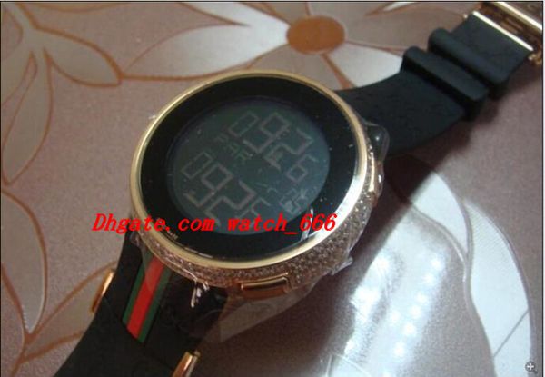 

selling luxury wristwatch new mens digital diamond 44mm watch 4 ct ya114207 quartz men's watch quality