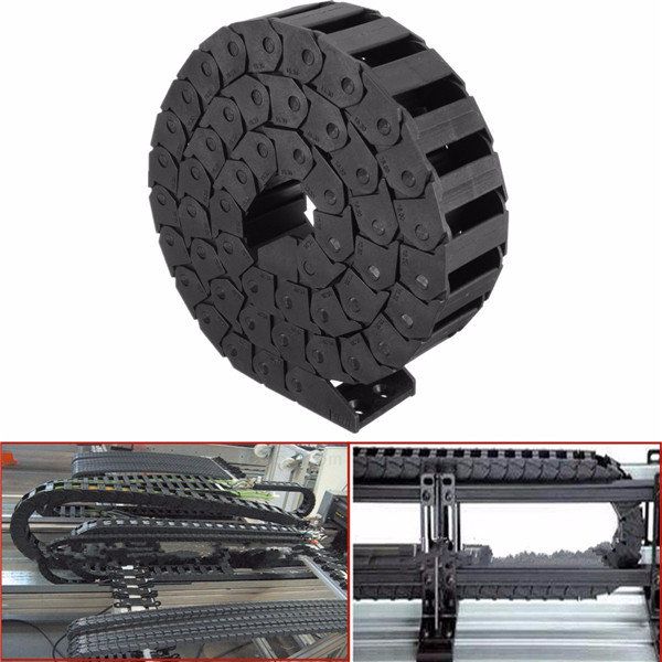 1m Cadena de Arrastre de Nylon Cable de Remolque para M/áquina de Grabado CNC 15mm /× 30mm