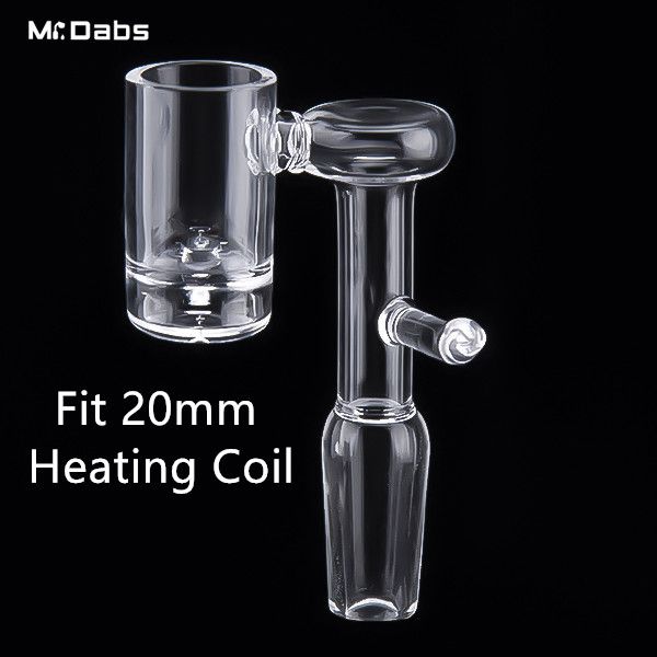 Volkanik Çekirdek Elektrikli Domess Quartz Banger Tırnak Sigara Aksesuarları Cam Su Bongs için 9mm Hollw Altlı 20mm Isıtma Bobini için Dab Yağı Teçhizat