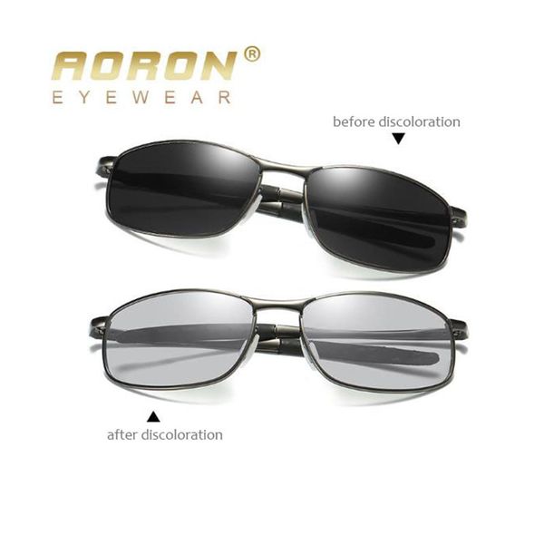 

men polarized sun glasses discoloration lens mens sunglasses brand designer fashion oculos uv protect male eyewear accessory, White;black
