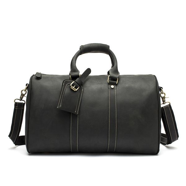 

men's bag travel bag crazy horse skin portable travel layer cowhide 9551