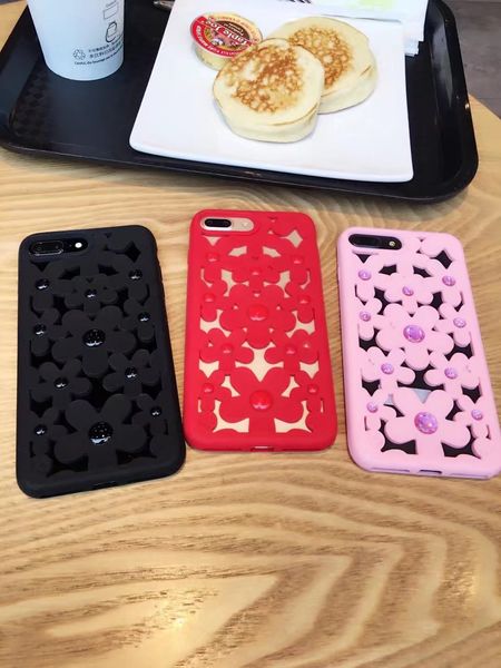 

factory sell for oppo a83 hollow out case daisy flower silicone mobile dissipate heat case for iphone x hollow out case
