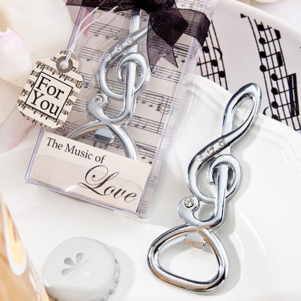 

10 pieces/lot) 2018 bridal shower decoration favors musical note bottle opener wedding favors for party gift