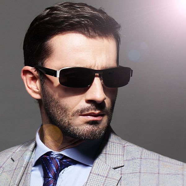 

fashion brand design men sunglasses polarized sunglasses uv400 driving eyewear lunettes, White;black
