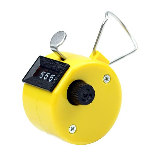 

clicker 4 digit number counters plastic shell hand finger display manual counting tally clicker timer soccer golf counter
