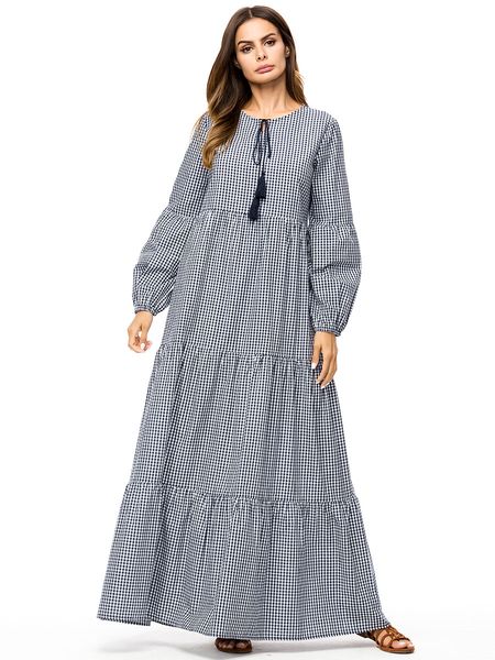 

187198 baju muslim kaftans new large pendulum lattice mosaic lanterns sleeves loose large size women's dress vestido de mujer musulmana, Red