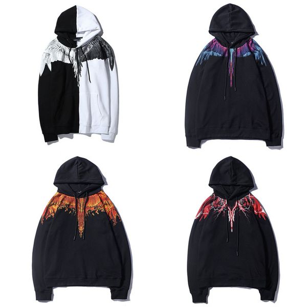 

Marcelo burlon hoodie ca ual men 1a 1 fw marcelo burlon weat hirt milan italy marcelo burlon pullover, Black
