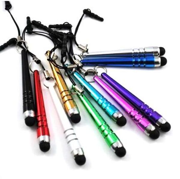 Penna stilo da baseball Capacitive Stylus touch Pen Cappuccio antipolvere per iphone 4 5 6 7 8 ipad 3.5mm plug cellulare