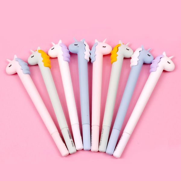

32pcs/lot lovely unicorn gel pen kawaii pen promotional gift stationery school office supplies