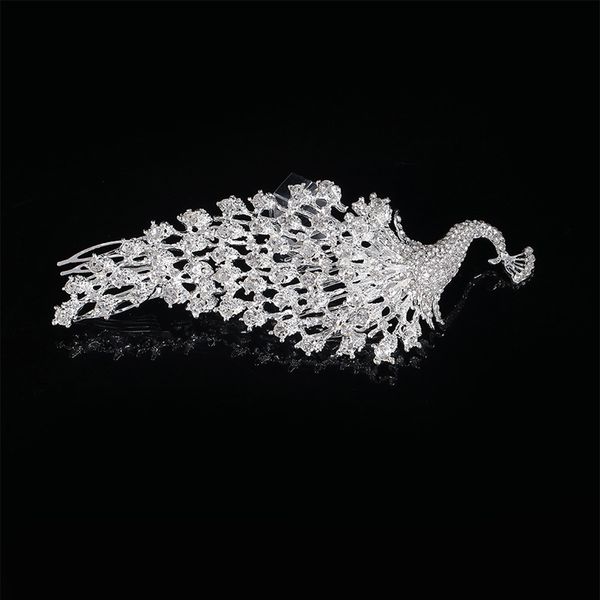Fashion Crystal Peacock Bridal Hair Accessory High Quality Wedding