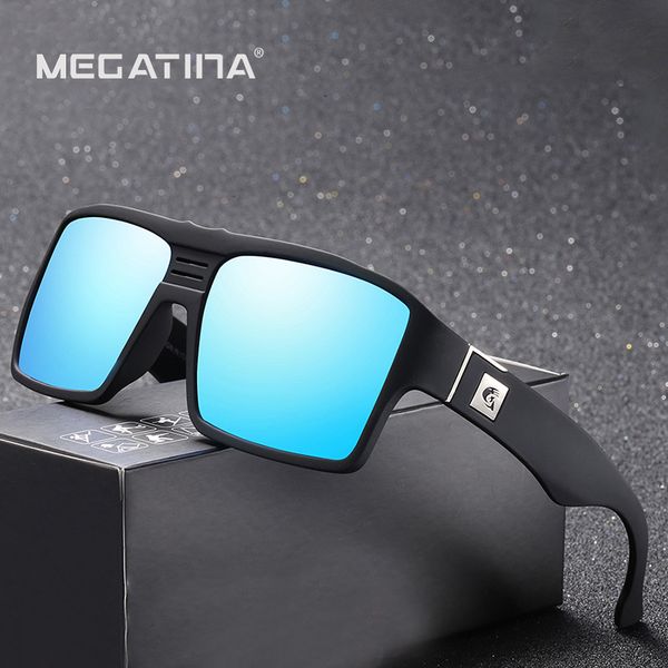 

polarized sunglasses men's retro male goggle colorful sun glasses for men fashion mirror shades cool oculos ks1817, White;black