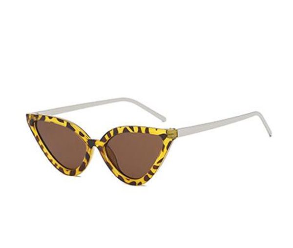 

sun glasses cat eye sunglasses for women fashion design triangle retro metal frame cateye sun glasses red glasses uv400, White;black