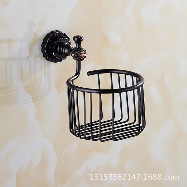 

black bronze european paper towel holder copper antique paper towel bathroom toilet tray rack roll holder