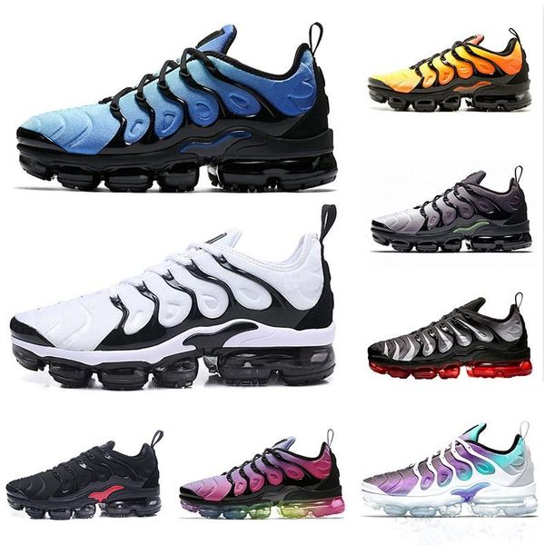 

2018 New VM TN Plus VM Grey In Metallic Women Mens Running Sports Designer Luxury Shoes For Men Sneakers Brand Trainers