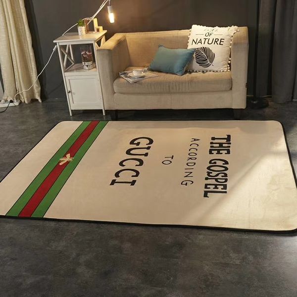 Red Green Stripe Bee Carpet Khaki Fashion Brand Popular Rug