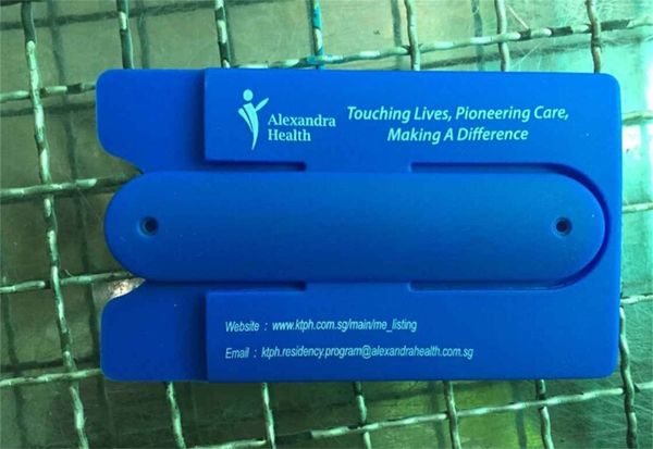 

oem suction cup id card holder silicone mobile phone credit card holder customized logo printed mobile phone card holder