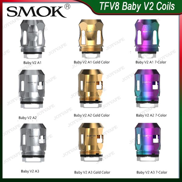 

SMOK TFV8 младенца V2 Катушки A1 A2 A3 Сердечники головки младенца V2 Замена катушки для TFV8 младенца V2 Форсунка Tank 100% Orginal