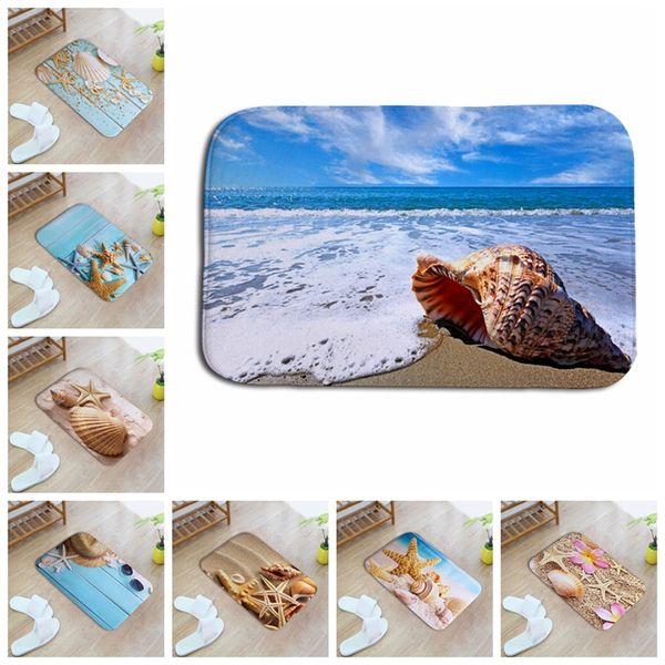 

creative sea pattern 3d printed hallway entrance outdoor floor mats children rooms rug kitchen bath carpets outdoor home decor