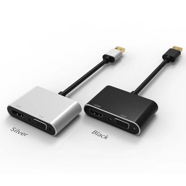 

usb 3.0 to hdmi vga digital video adapter,usb to hdmi vga 1080p av converter support 2k for computer deskdisplayer projector