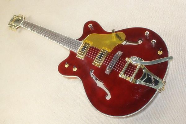 

G wi thin body emi hollow rocker jazz electric guitar deep wine red