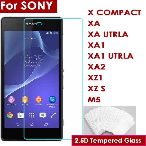 

2.5 D 0.26 мм закаленное стекло протектор экрана телефона для Sony xperia X COMPACT XA XA UTRLA XA1 XA1 UTRLA XA2 XZ1 XZ S M5