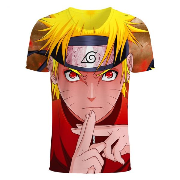 

men/womens 3d t-shirt anime naruto print short sleeve funny t-shirts harajuku fitness casual shirt u926, White;black