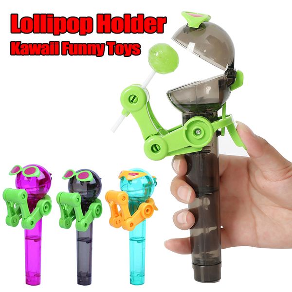 robot lollipop holder