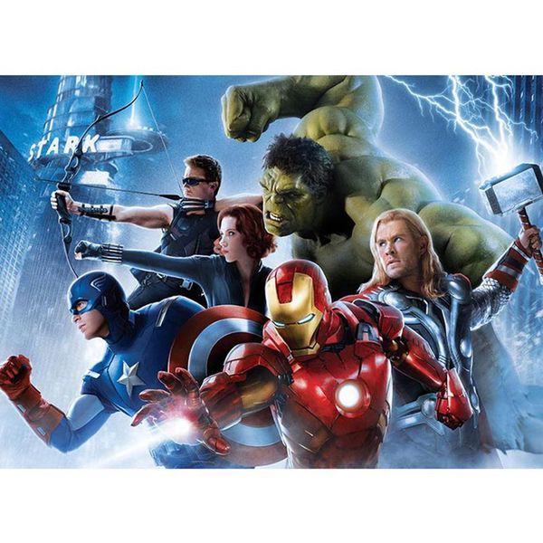 

Мстители Альянс Тематические фотографии фоны Виниловые пауки Халк Супергеро Дети Днем рождения партии Фото Бут Фоны