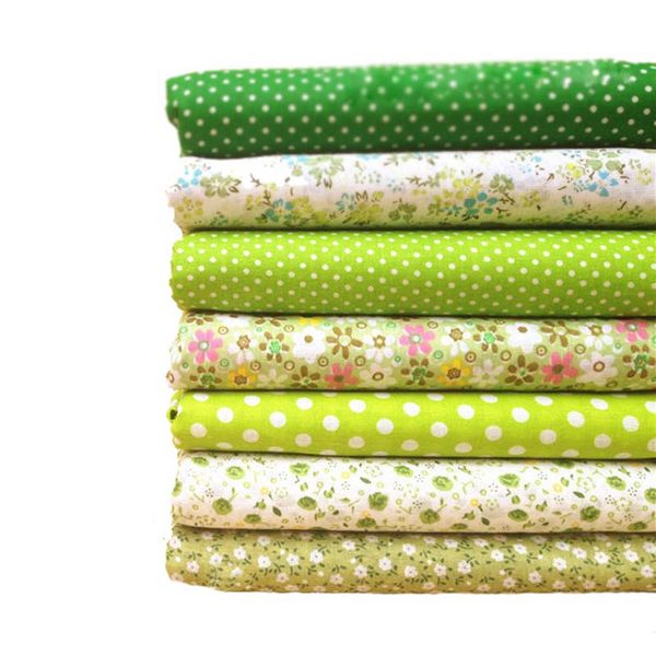 

hoomall 7pcs cotton fabric handmade sewing home decor material fabrics for patchwork curtains felt for needlework diy 25x25cm, Black;white