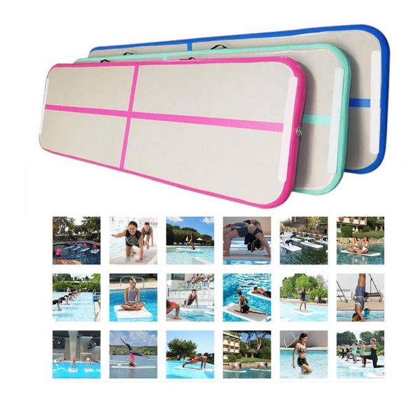 

4m*1m*0.1m inflatable gymnastics airtrack tumbling air track floor trampoline for home use/training/cheerleading