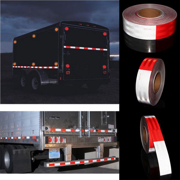 DOT C2 Reflective Decal Strip Sticker Tape Truck Auto Safety 8 Pc ~ NEW