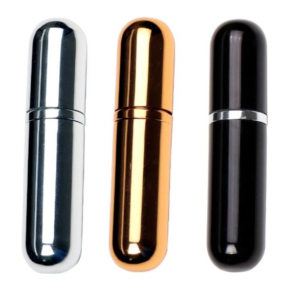 

8 colors 5 ml round head electrified aluminium portable glass inner gallbladder perfume essential oil bottling