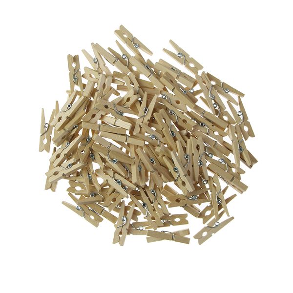 

wholesale very small mine size 30mm mini natural wooden clips for p clips clothespin craft decoration pegs 50 pcs