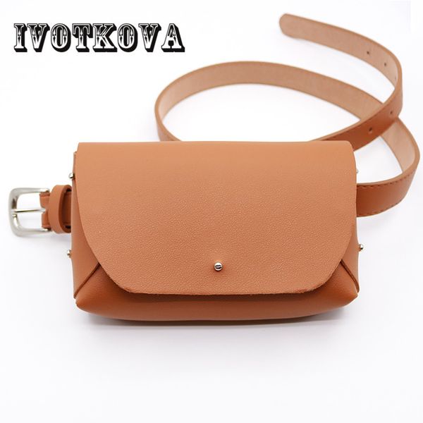 

ivotkova brand girl belt bags fashion pu leather waist packs small young lady phone bags women trendy purses drop shipping