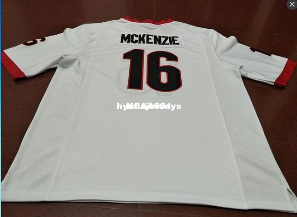 

men #16 isaiah mckenzie georgia bulldogs roquan smith red black white college jersey or custom any name or number jer, Black;red