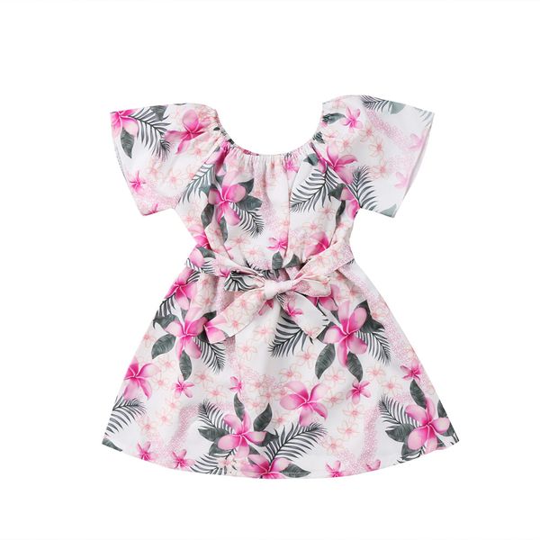 2019 2018 New Designs Fancy Bay Girl Floral Print Summer Dresses Little Kids Lace Up Beach Wear Dress From Herababy 2995 Dhgatecom