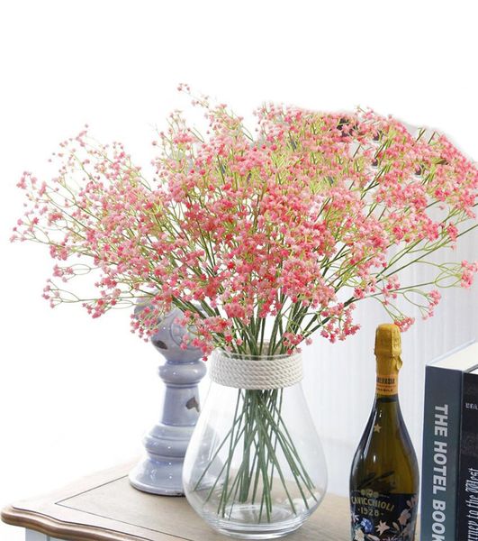 60 cm Gypsophila Künstliche Blumen Tischblumen Brautstrauß Fake Babysbreath Blumen Home Hochzeitsdekoration 3 Farben