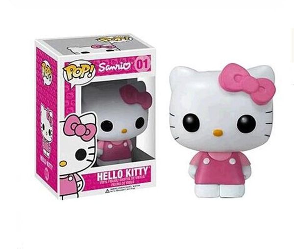 

promotion t427 funko pop cute 10cm hellokitty pvc action figure toys kt cat toy christmas gift for children collectible kids toy