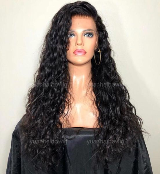 

Loo e curl full lace wig 10a grade the brazilian virgin human hair gluel lace front wig for black woman hippiing