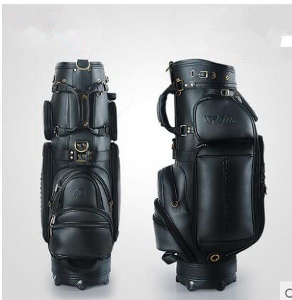 

genuine leather golf bag male style high-end personalized custom brand golf standard bag outdoor handbag hipping